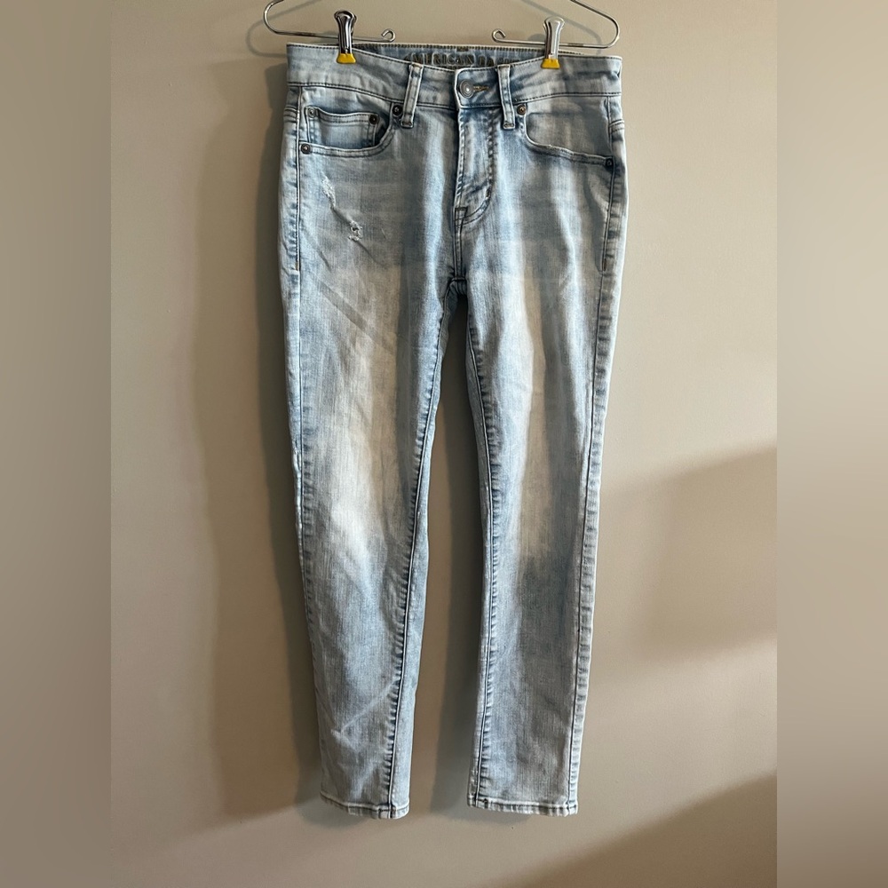 American Eagle Outfitters faded Blue straight leg extreme flex Jeans size 4